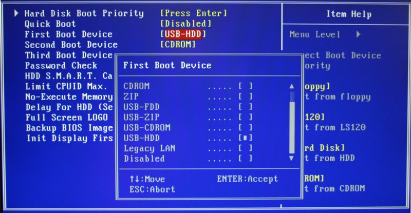 Check USB settings in BIOS
