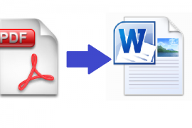 How to convert a file from pdf to doc?