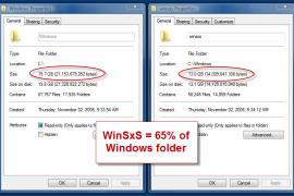 How to delete winsxs folder?