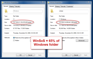 How to delete winsxs folder?