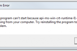 How to Fix Error Api-Ms-Win-Crt-Runtime-l1-1-0.dll?
