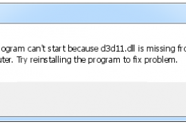 How to download d3d11.dll and fix D3D11 error when you start the game?