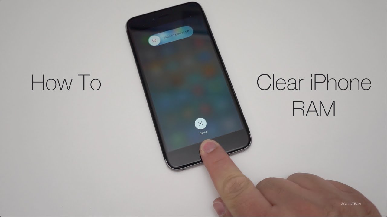 How do you clear the RAM on an iPhone or iPad?