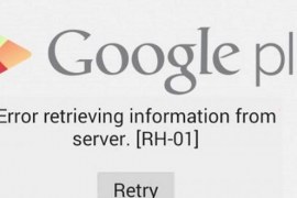 How to Fix Google Play Store Error RH-01?