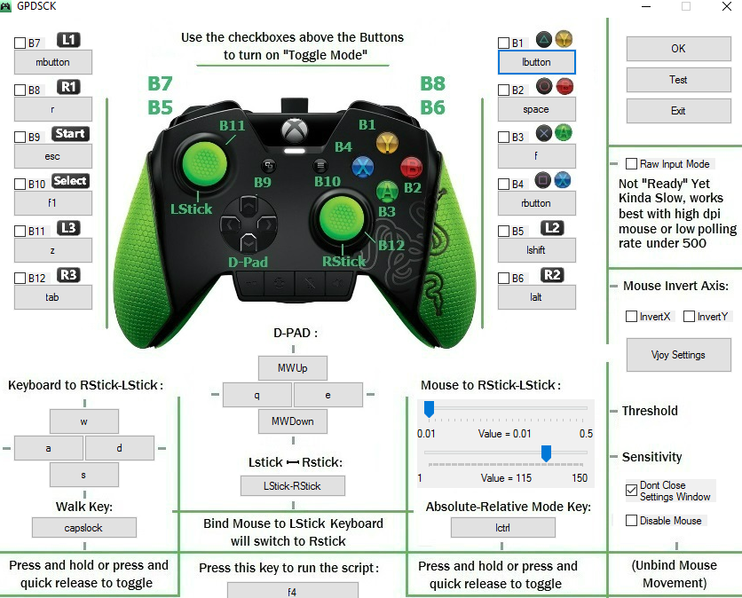 mouse vs joystick sensitivity