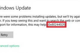 How to fix Windows 10 Update 8024402f error?