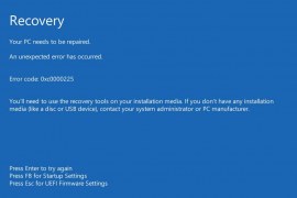 How to fix Windows 10 0xc0000225 error?