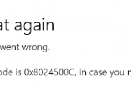 How to fix Windows Store 0x8024500C error?