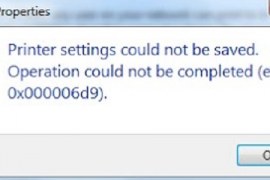 How to fix error 0x000006d9?