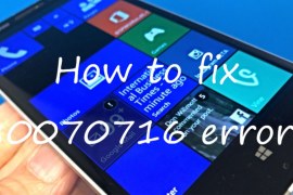 Windows Phone 80070716 error: how to fix