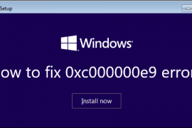 How to fix 0хс000000е9 error?