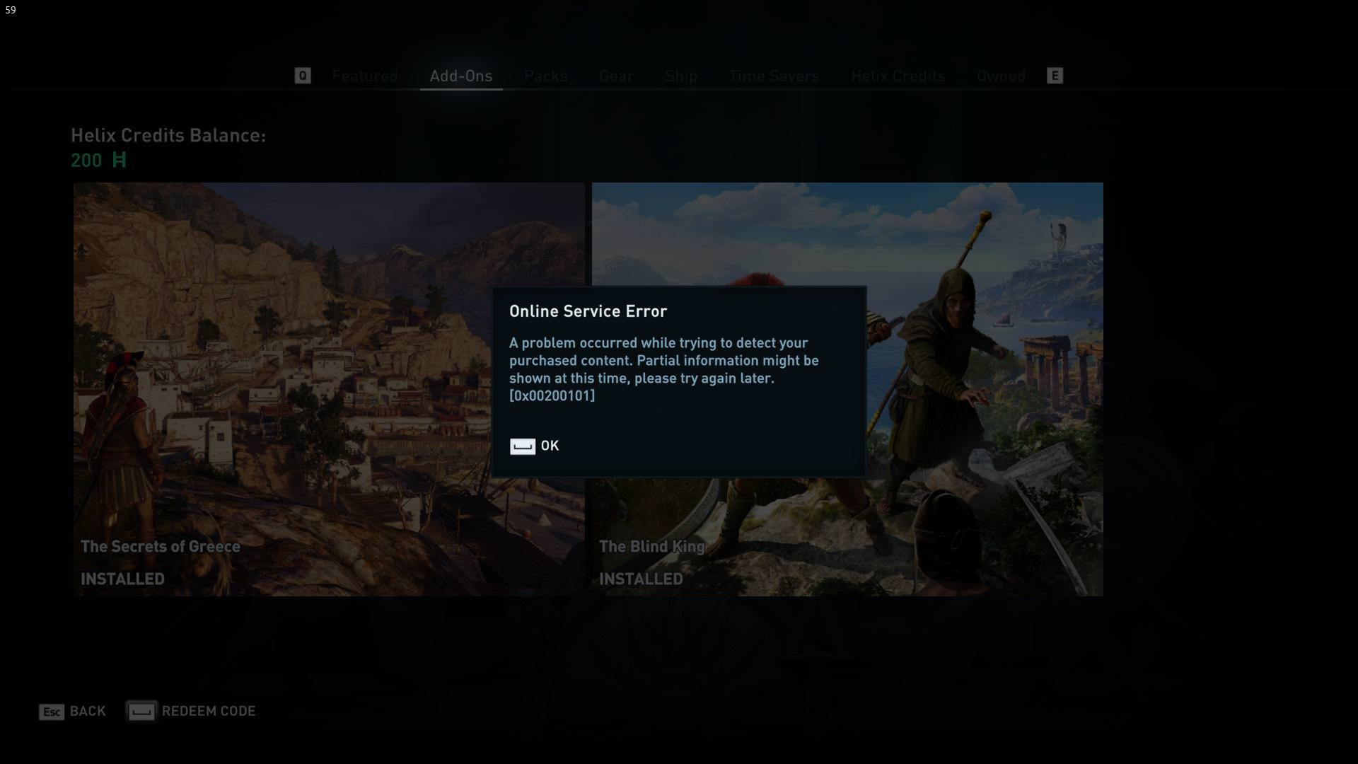 How to fix error 0x00200101 in Assassin's Creed Odyssey?