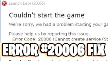 error 20006 in the game Fortnite