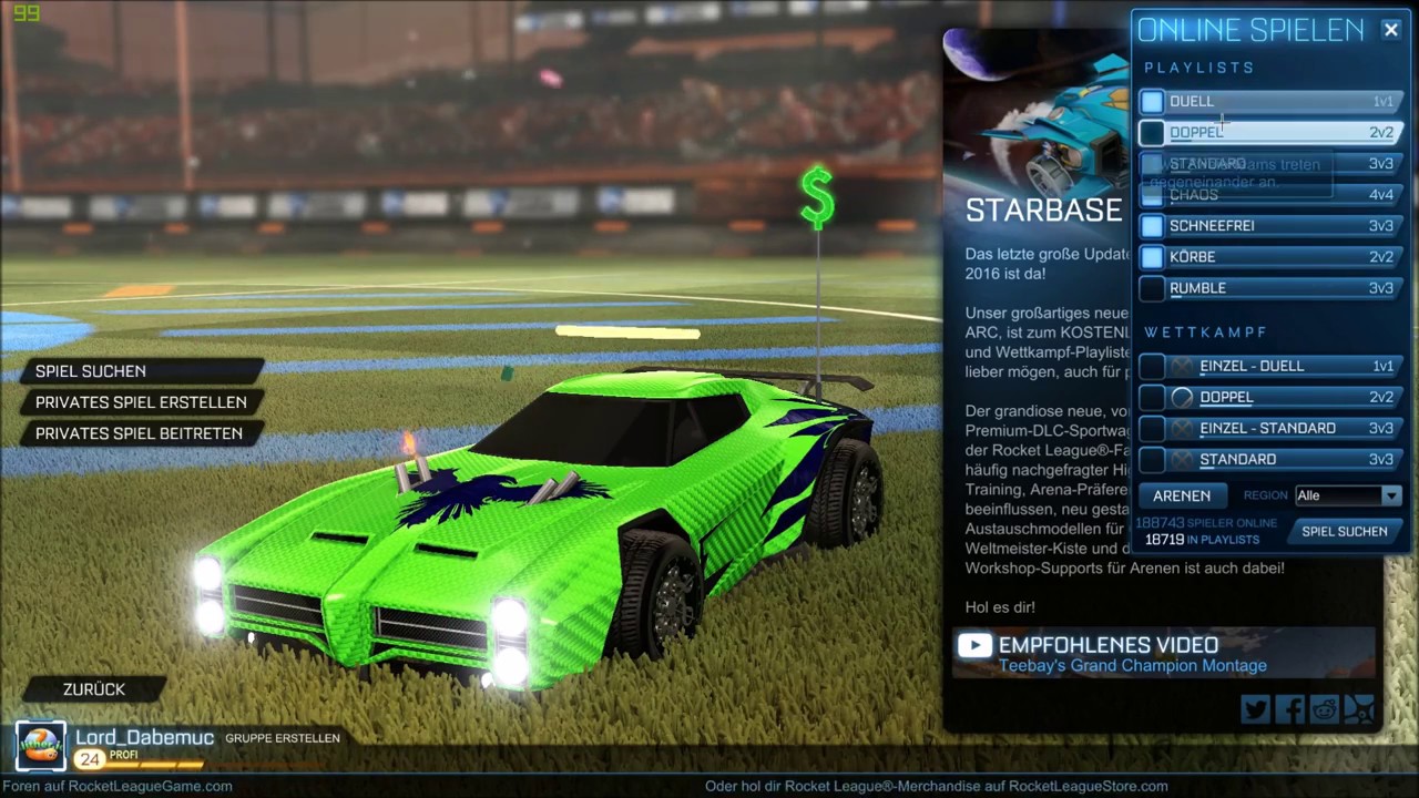 Error 67 in the game Rocket League