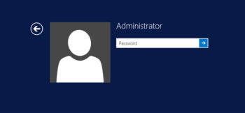 Admin password when logging in to Windows 10