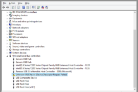 Causes of USB device failure when requesting a handle and resolving a problem