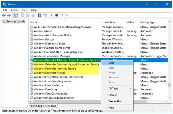 Error 0x800704ec Windows Defender