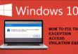 Exception Access Violation