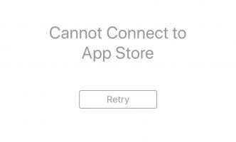 Cannot connect to the App Store