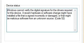 Windows Cannot Verify the Digital Signature