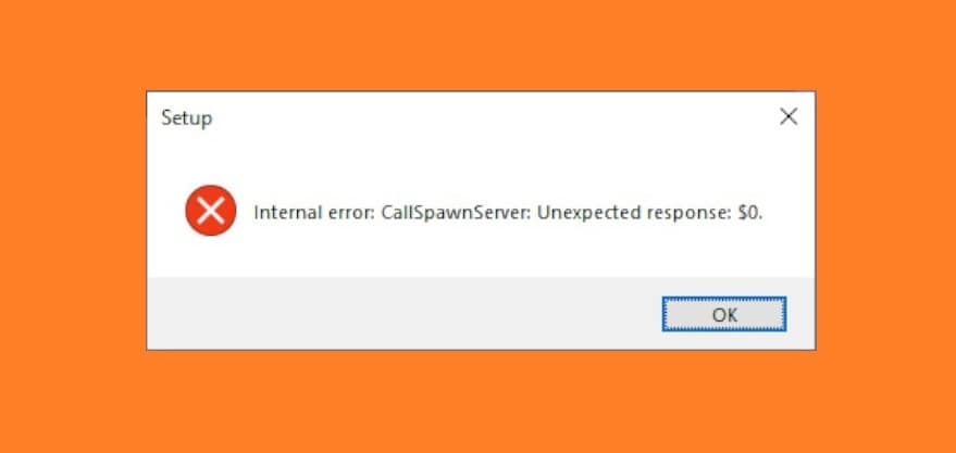 call spawn server unexpected response